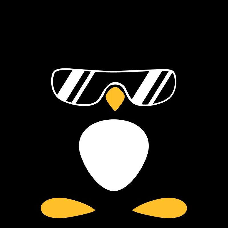 Pinguin mit Kopfhörer