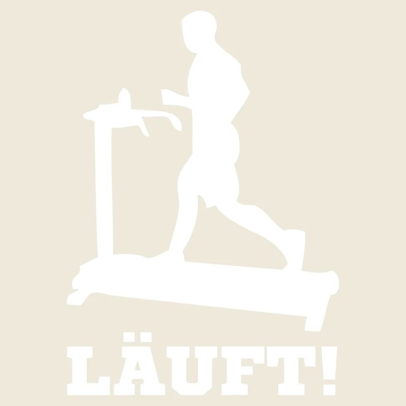 Jogger auf Laufband. LÄUFT!