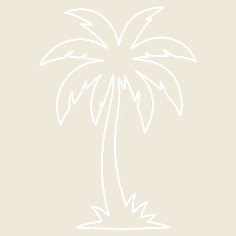 Île Palm Tree Contour