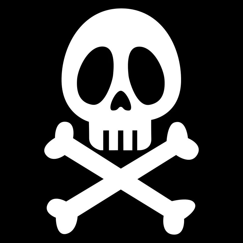 Pirate skull and bones - tete de mort