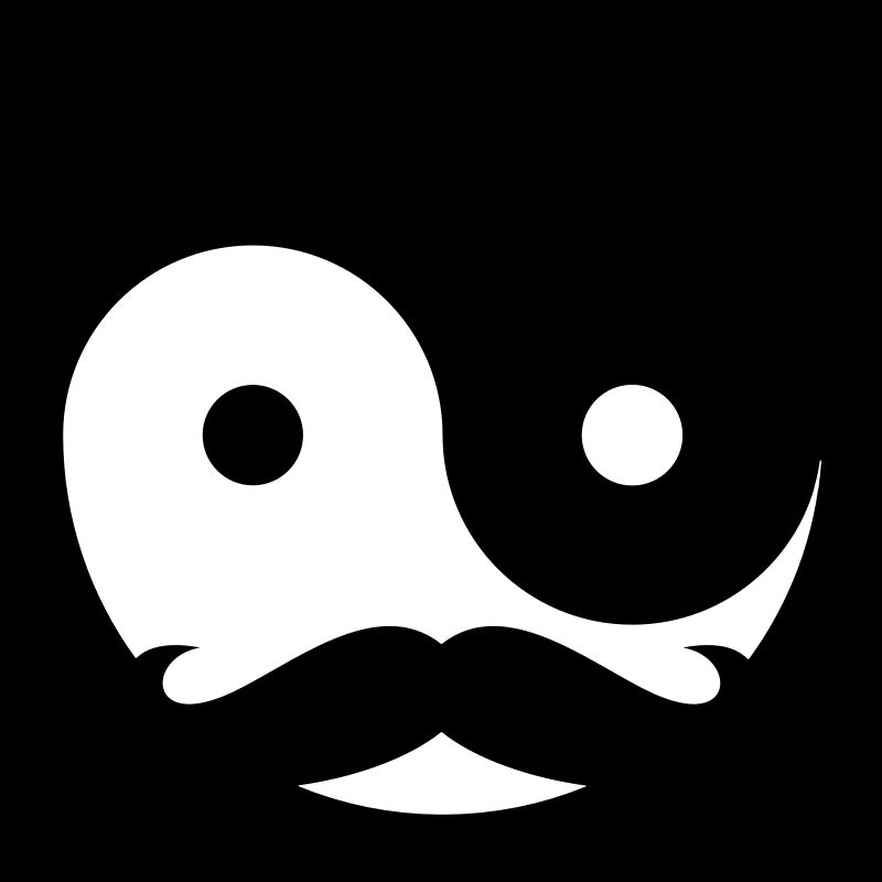 Mustache Yin Yang