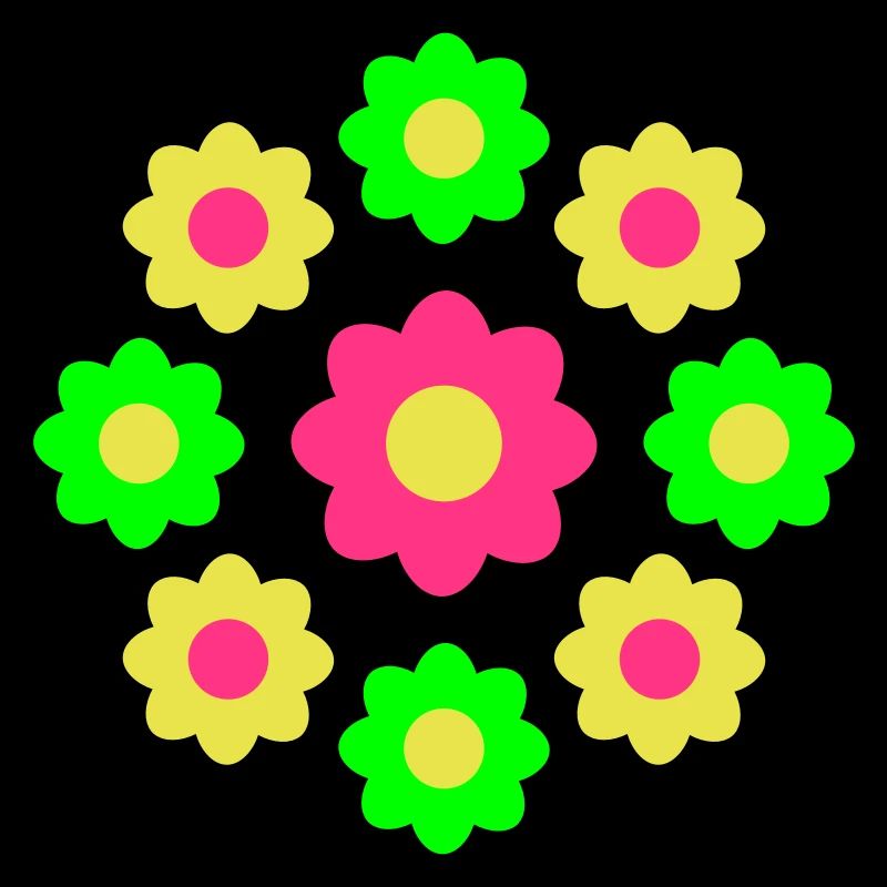 Beaucoup de fleurs colorées belle conception de motif décoratif