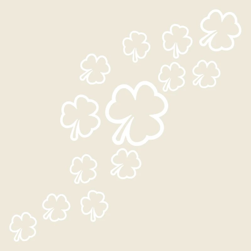 trèfle de nombreuses feuilles à trois feuilles motif vert