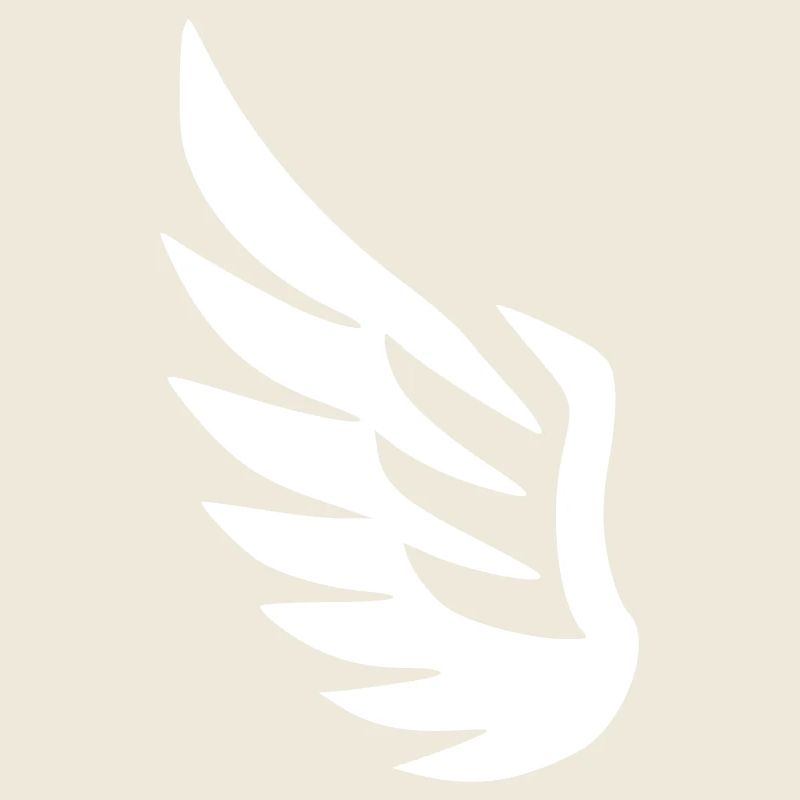 Ailes d’ange symbole unique blason vectoriel