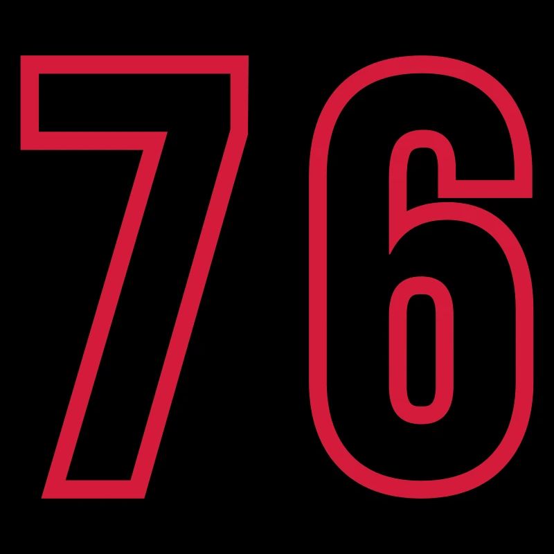76 Number Years Jersey