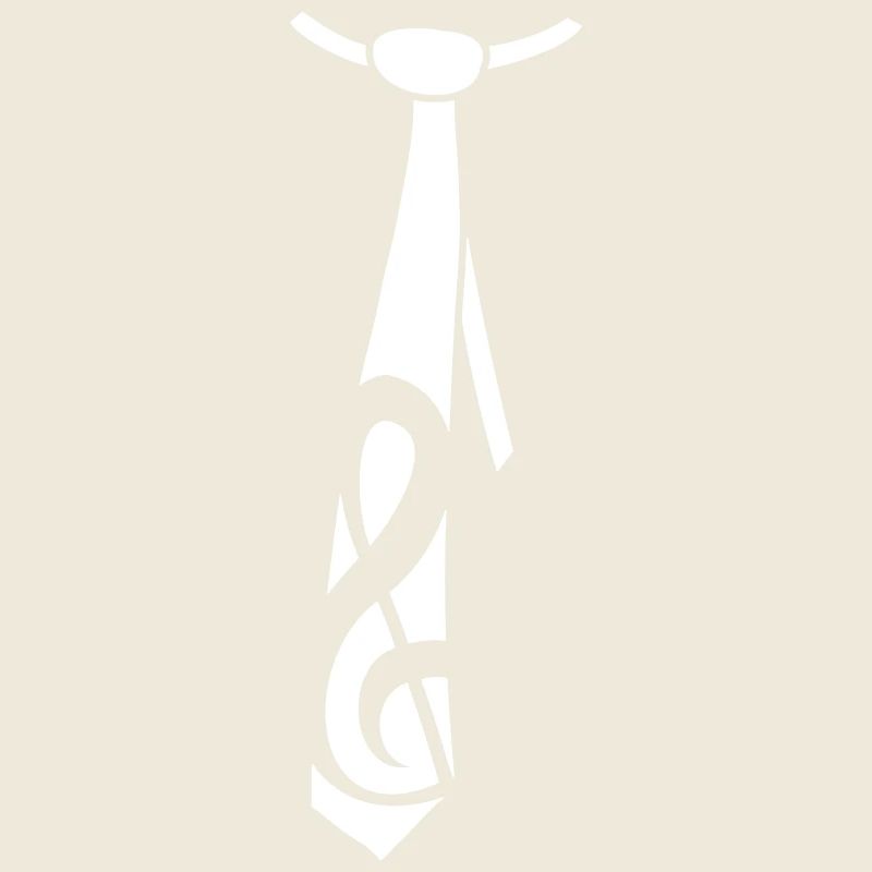 Clé de musique note cravate style occasion