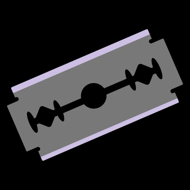 Cut razor blade cut cut 2c