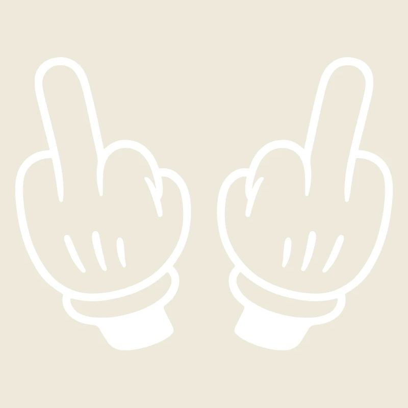 Mittelfinger Hand Comic