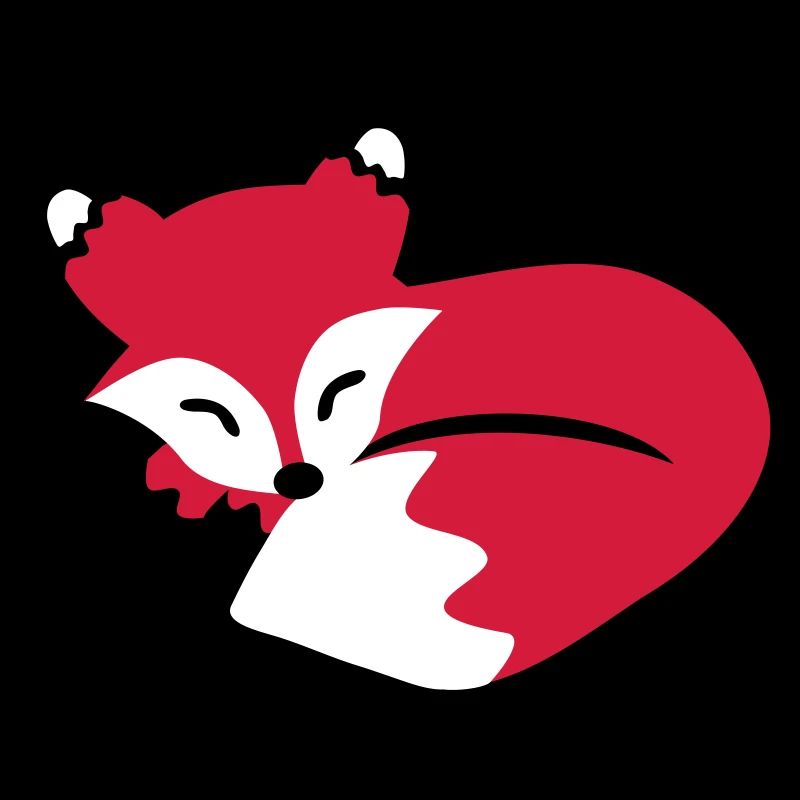 cute sleeping fox, süßer schlafender fuchs