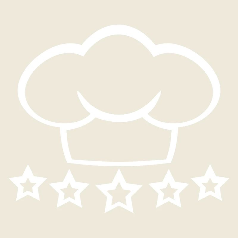 Chapeau de chef de cuisine 5 étoiles Master Chef Cool