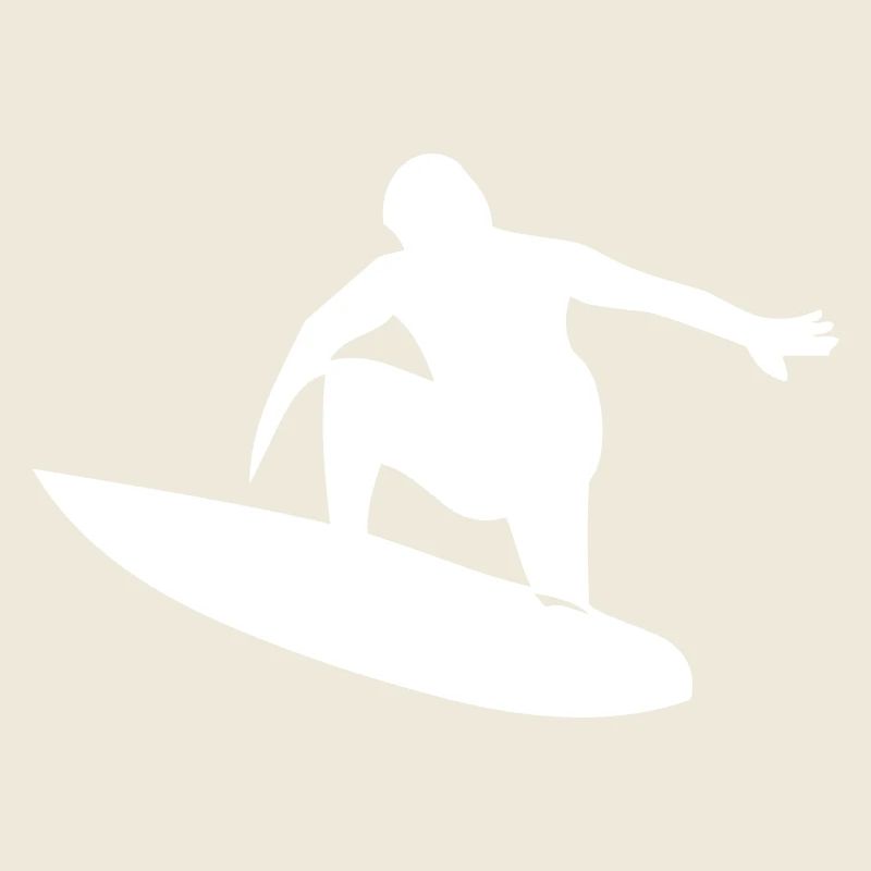 Surfer mit Surfboard