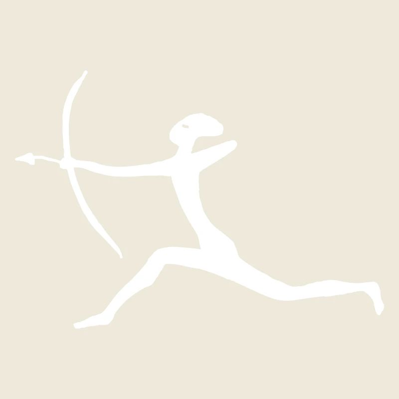 Jäger mit Pfeil und Bogen