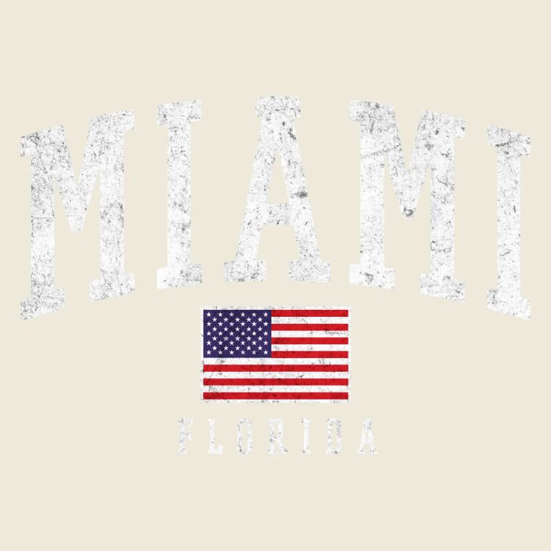 Miami Florida Vintage Flag