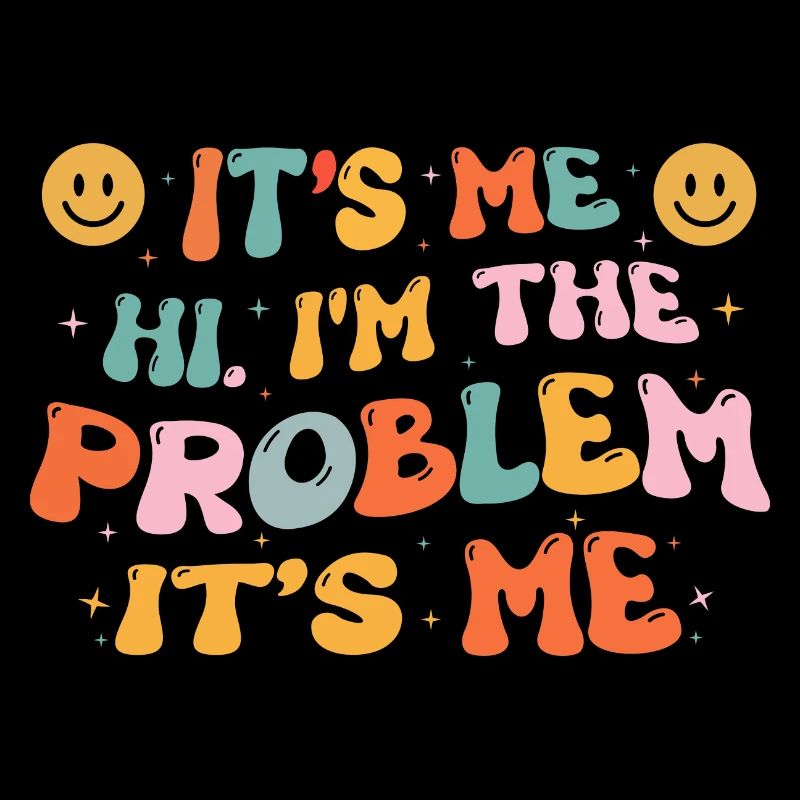 Colorful Design with Funny Phrase