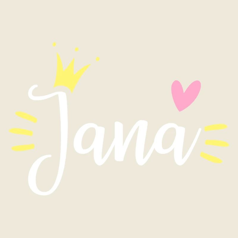 Couronne de nom Jana
