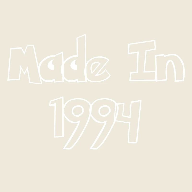Fabriqué en 1994 Typographie rétro