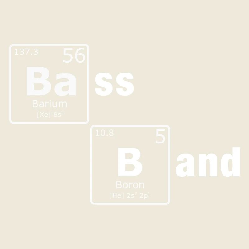 Bass Band Periodensystem PSE Elemente Nerd