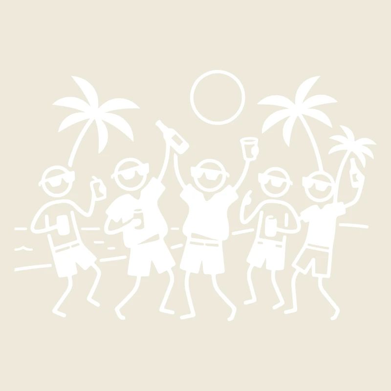 Party Group Beach