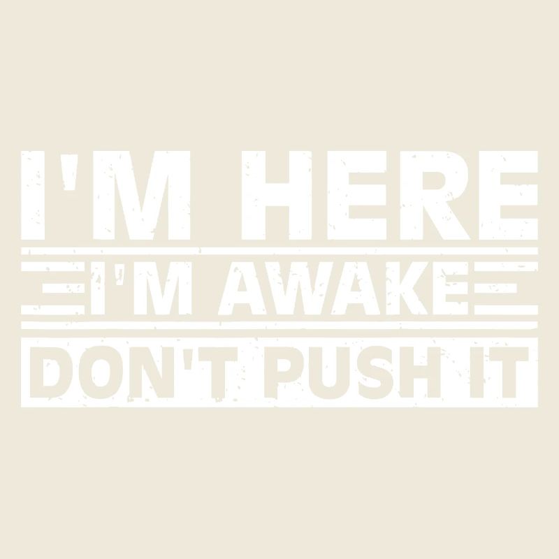 Slogan Awake Typographie Grasse Tee