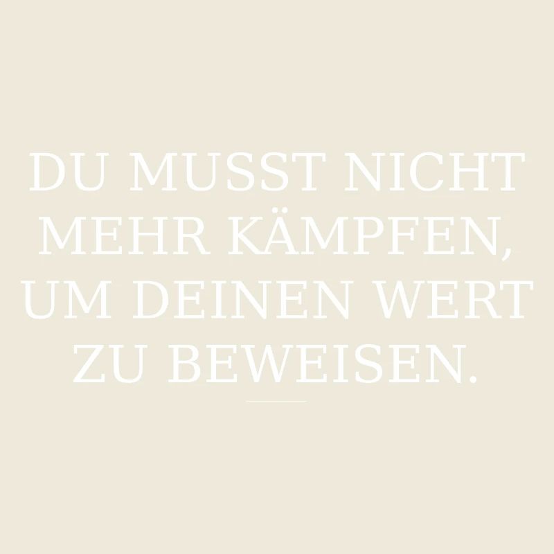 Wert statt Kampf Typografie