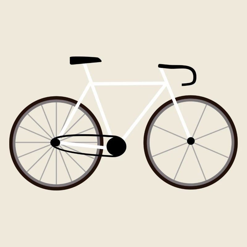 Vélo de route vélo blanc blanc