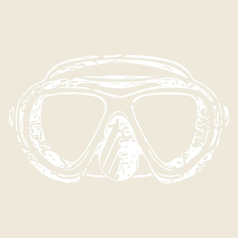 Masque de plongée vintage vector
