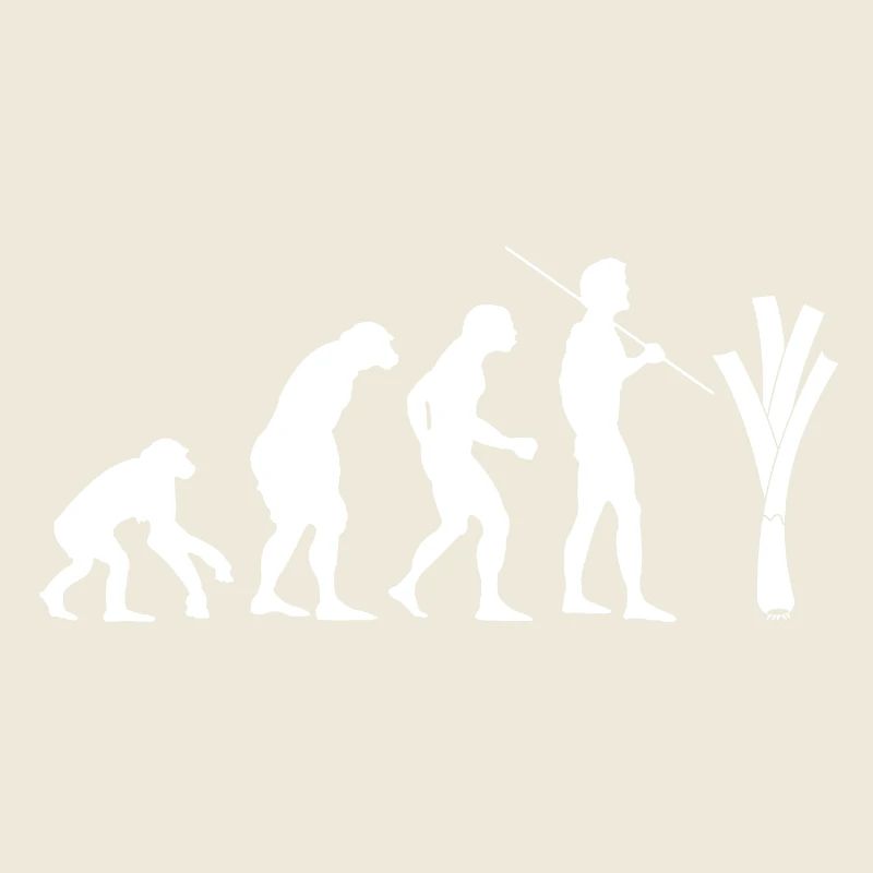 Evolution of the leek (white)