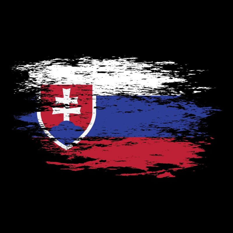 Carte murale de Slovaquie Drapeau utilisé