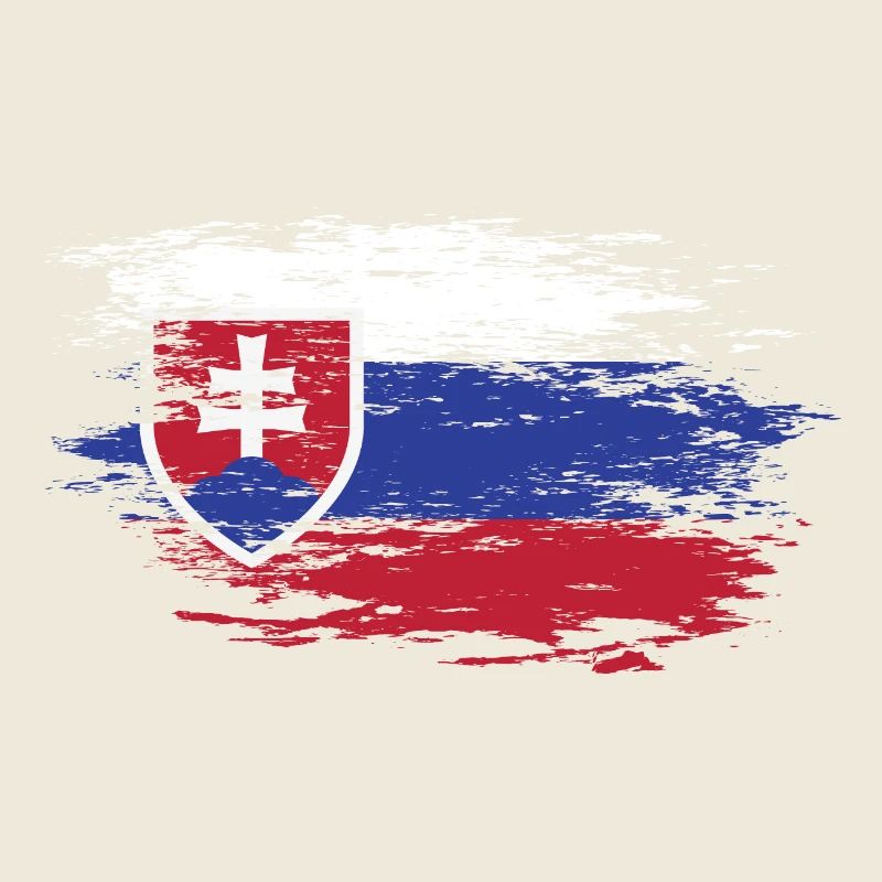 Carte murale de Slovaquie Drapeau utilisé