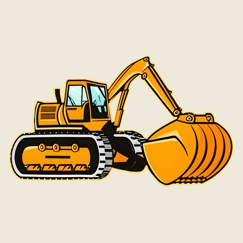 Großer Raupenbagger