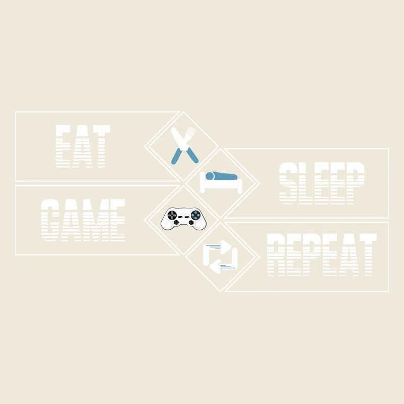 Jeux sur PC - Eat Sleep Game Repeat