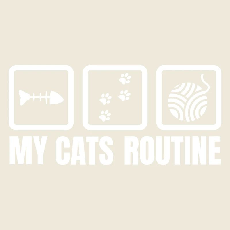 Routine meiner Katze