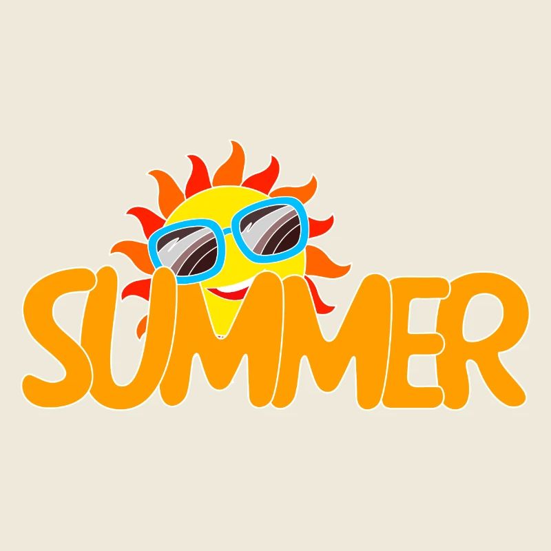 Summer sun with cool glasses