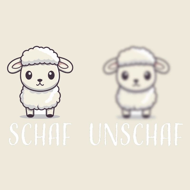 Schaf Unschaf lustiges cooles Geschenk