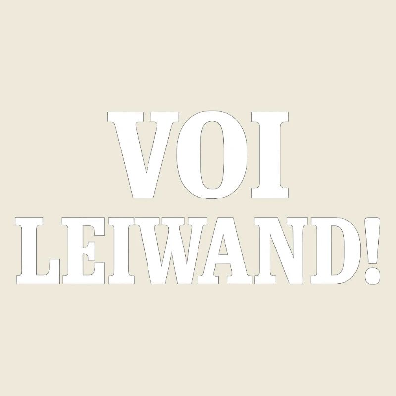 Voi Leiwand! Kontrast Textdesign
