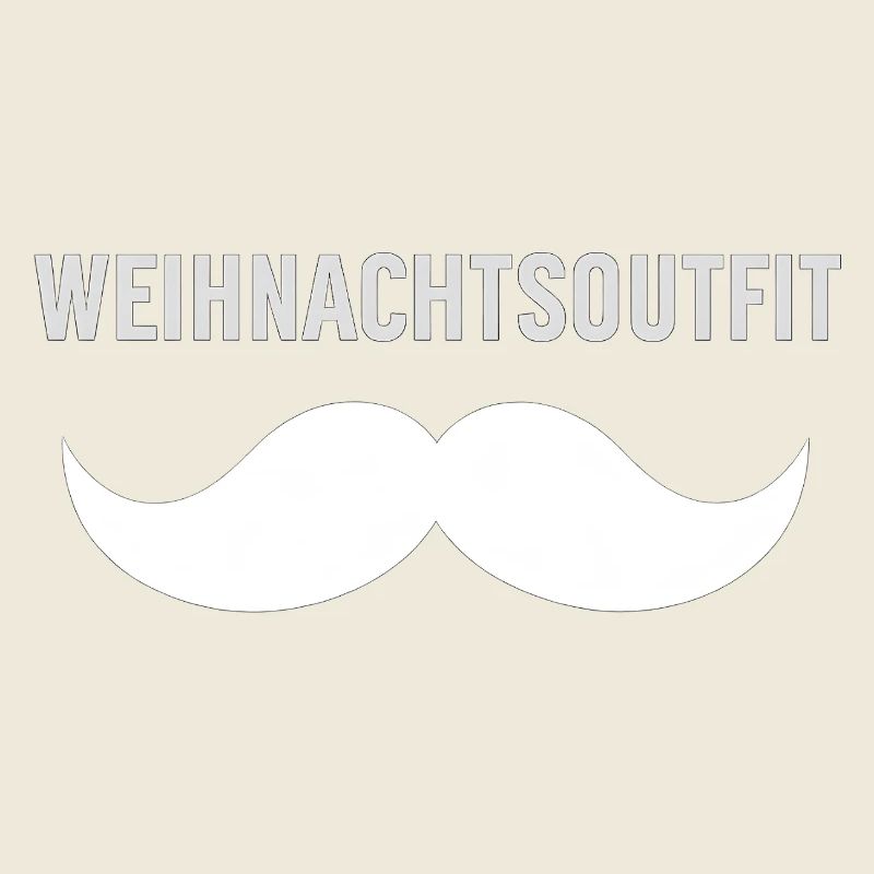 Tenue de Noël avec moustache