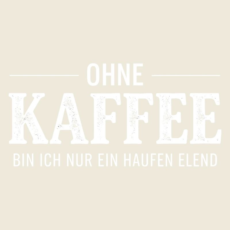 Ohne Kaffee ein Haufen Elend