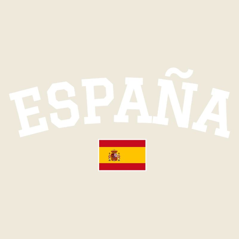 Spanien Flagge Design Weiss