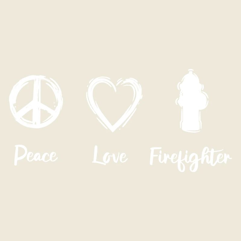 Frieden Liebe Feuerwehr