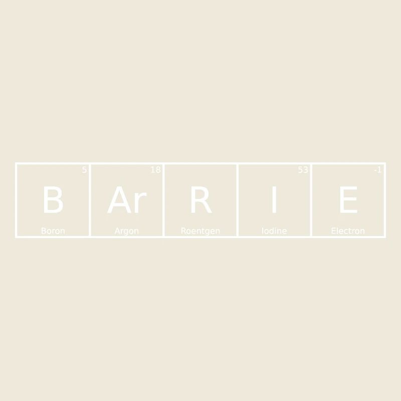 Barrie Name First Name Chemistry Periodic Table Elements