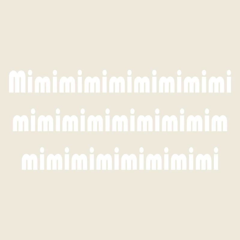Mimi Typografie Muster Pattern