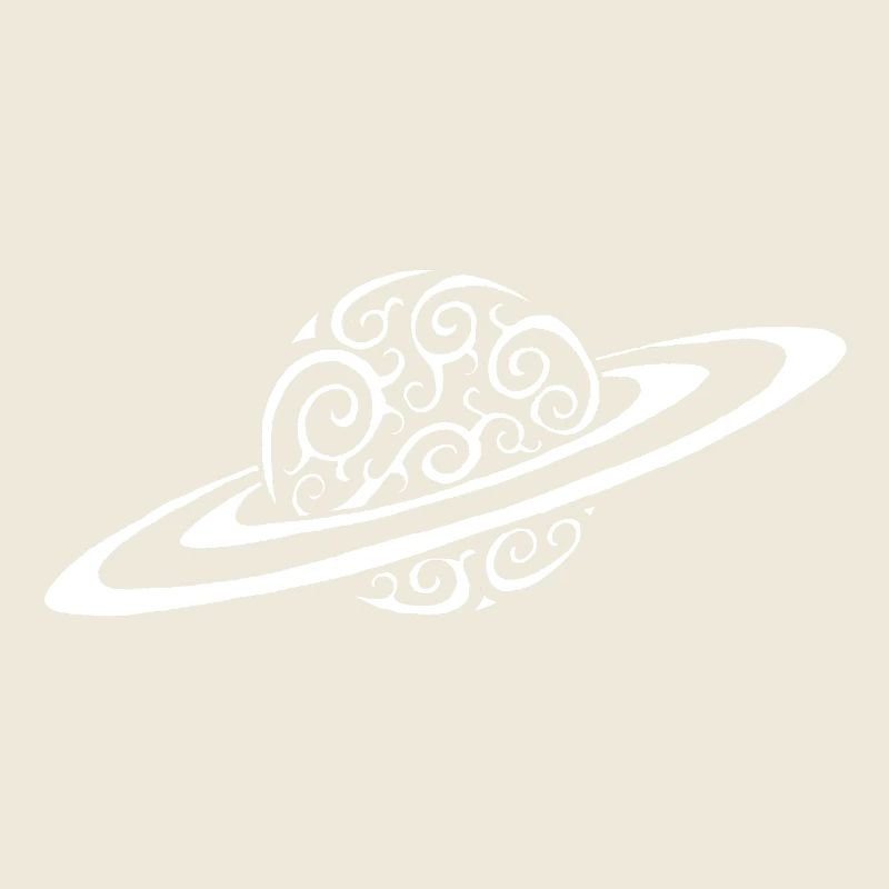 Planète spirale blanche