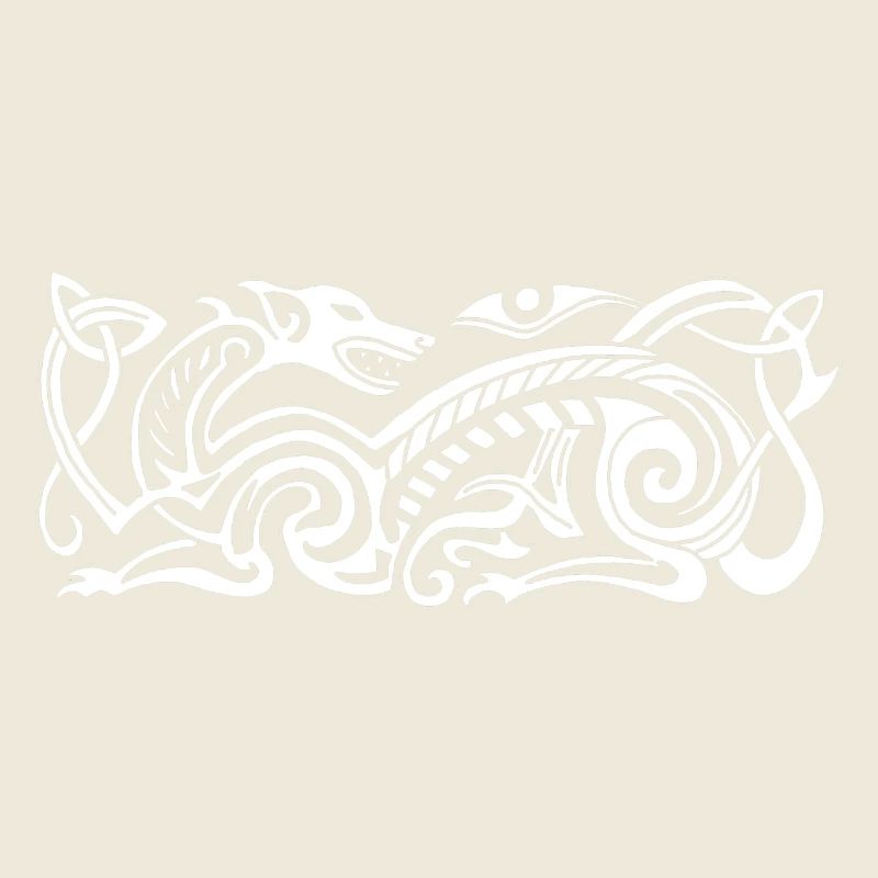 Celtic hunting dog (white)