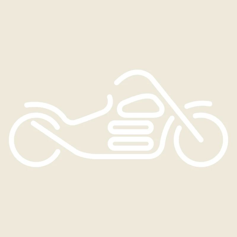 Chopper Drawing Motorcycle Motorcycle Flat Design