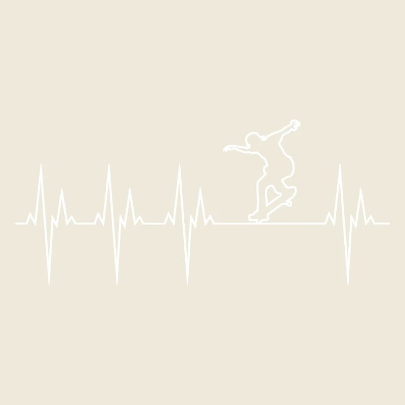 Skateboard Elektrokardiogramm EKG Skateboard