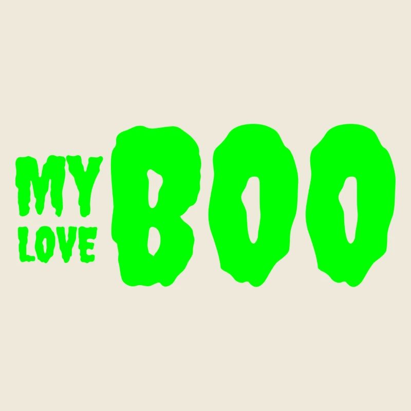 Conception de texte d’anniversaire vert audacieux 'My Love'