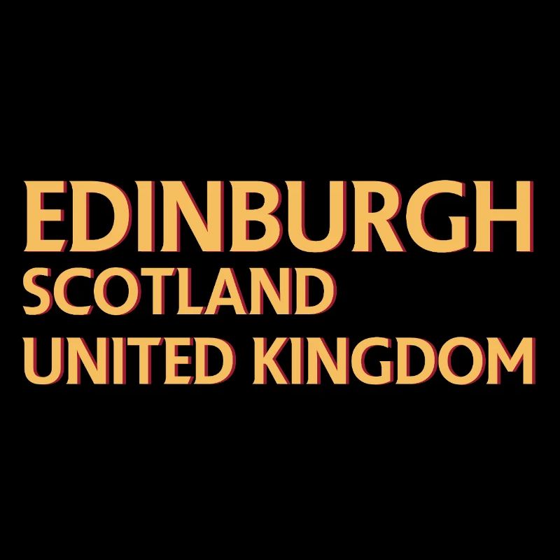 Édimbourg – Écosse Textdesign