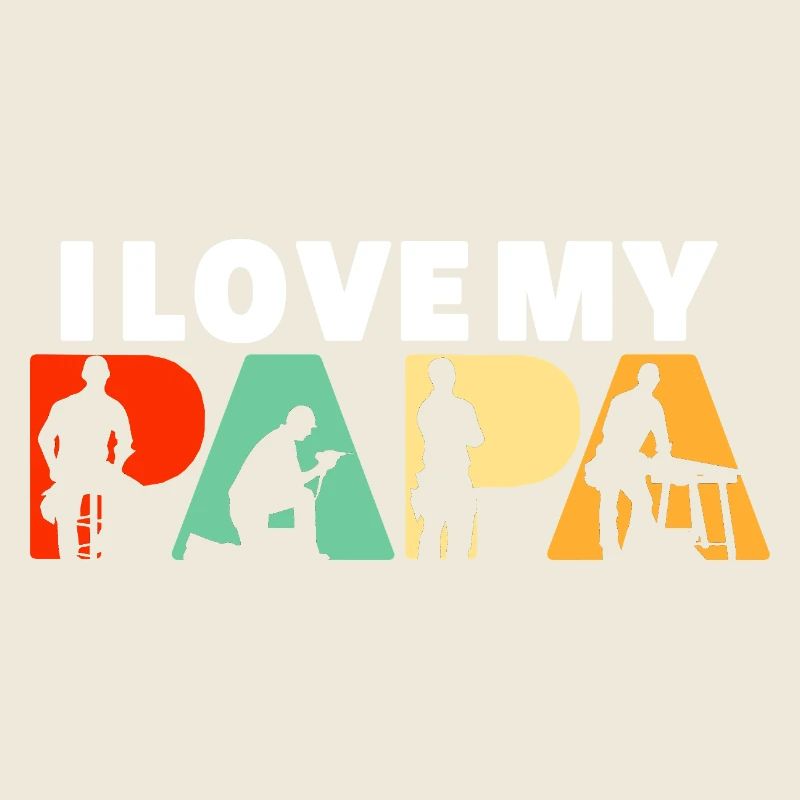 J’adore ma silhouette de menuisier Papa Carpenter