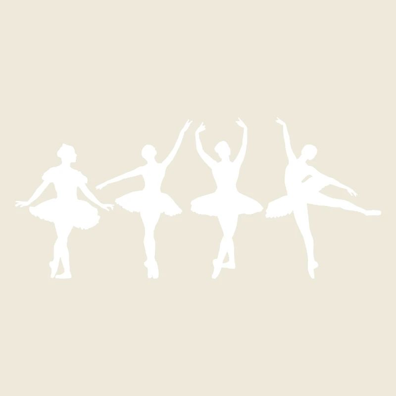 Funny ballet girl dancing