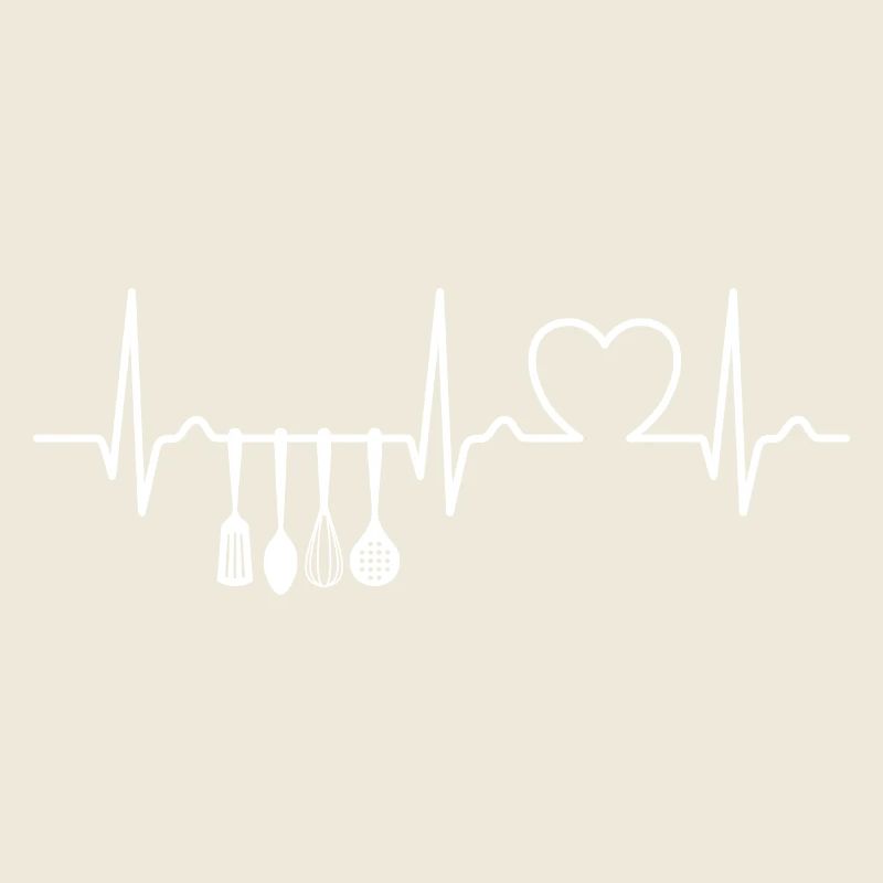 ECG Curve - Heart Curve - Kitchen - Kitchen Appliance